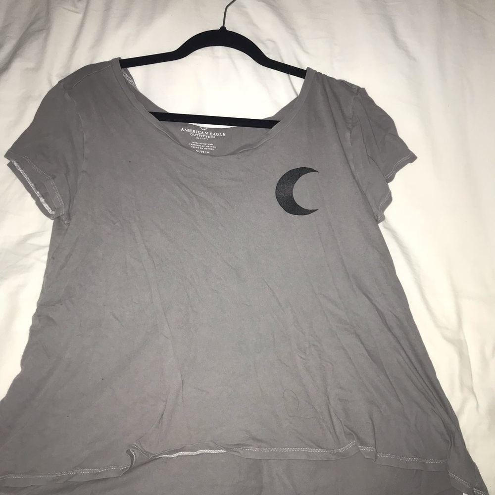 American Eagle Gray Zodiac T-Shirt Size M